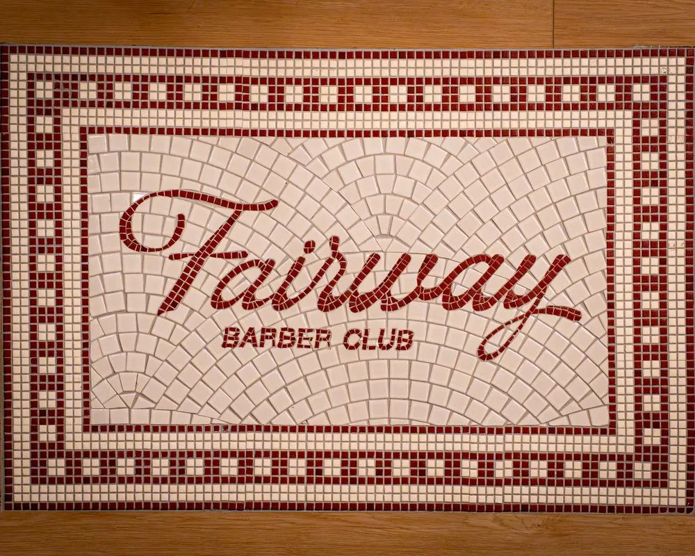 Fairway mosaic tile logo close-up