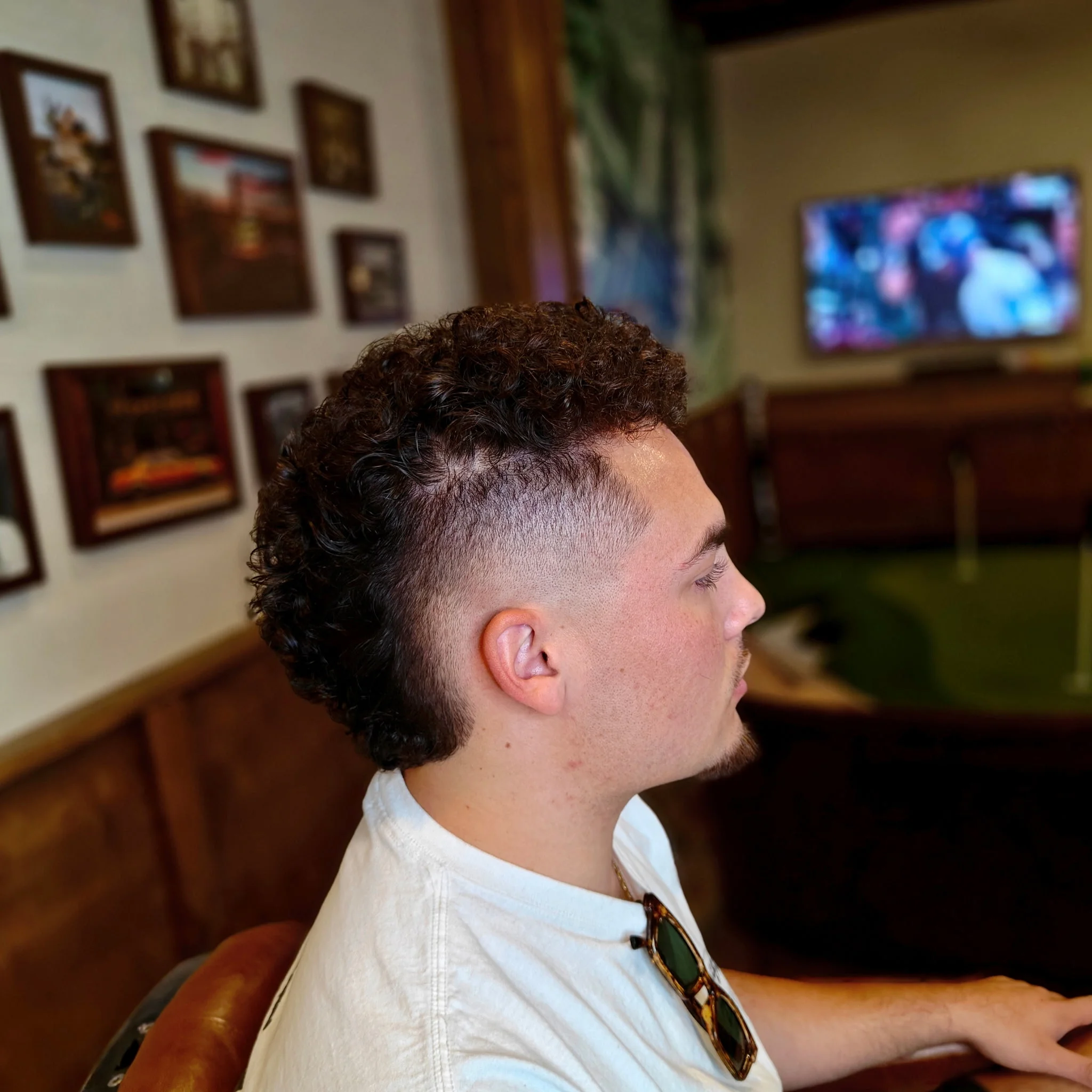 Textured crop haircut